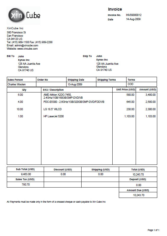 Detailed Inventory Template