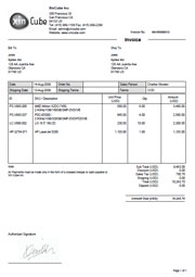 Xin Invoice Template