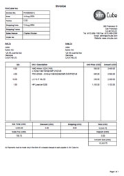 Xin Invoice Template