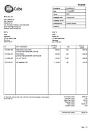 Xin Invoice Template